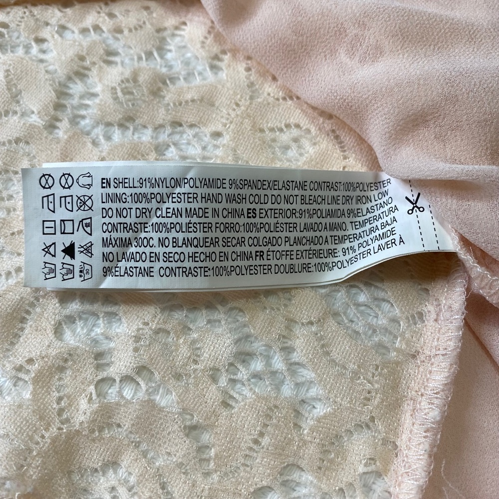 Forever 21 Lace Sleeveless Pink Top Size M - Picture 4 of 6